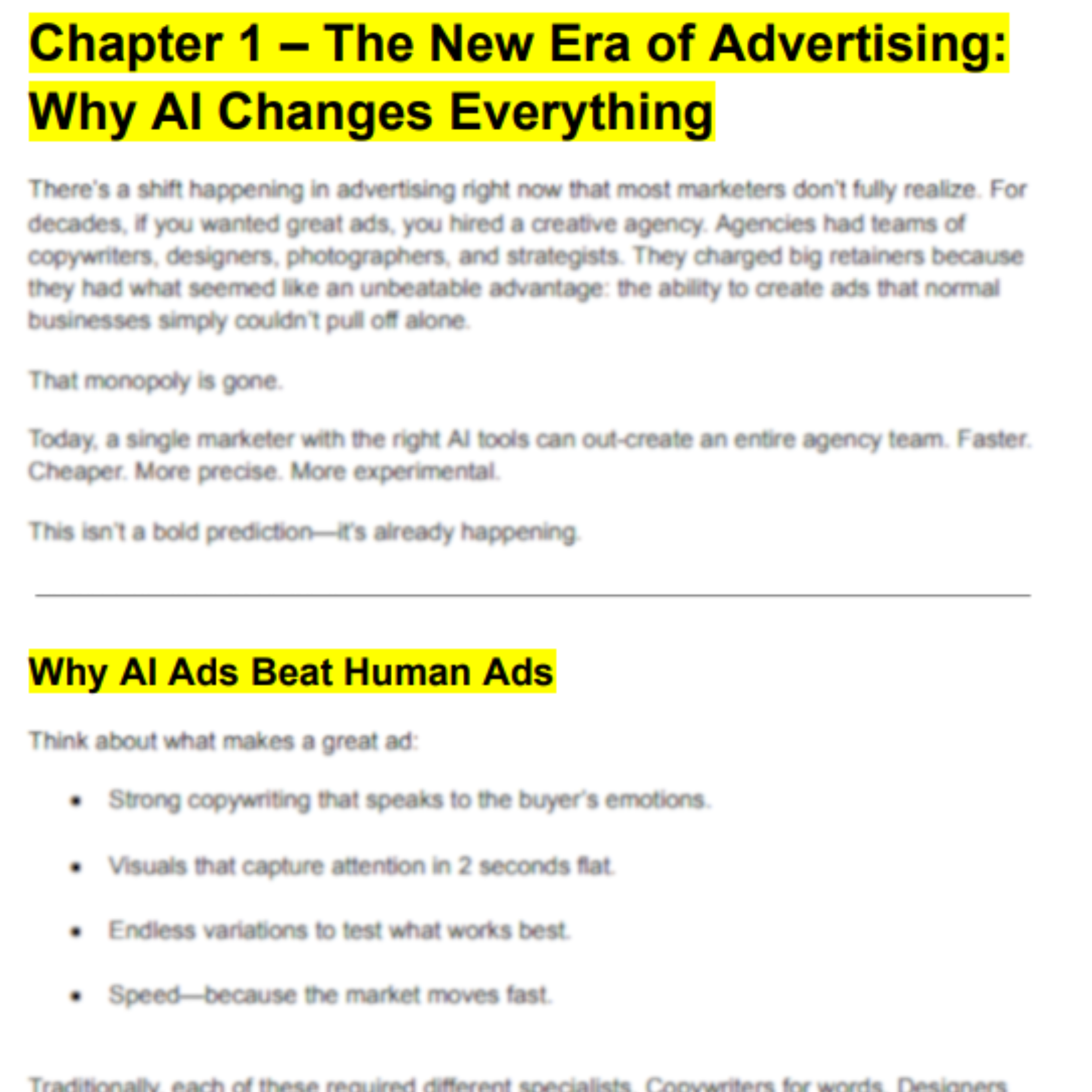 AI Ads Mastery Ebook
